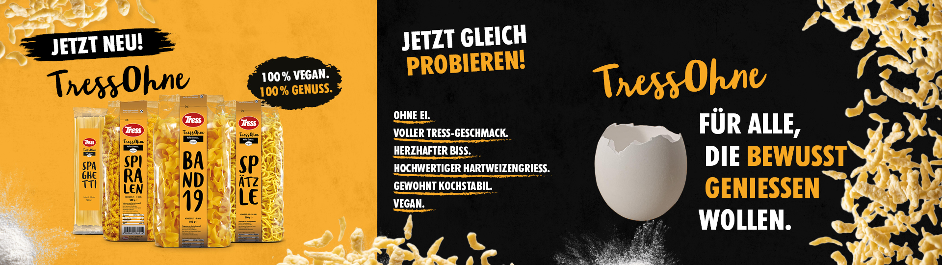 TressOhne – Ohne Ei. Ohne Kompromisse. 100% TressOhne.